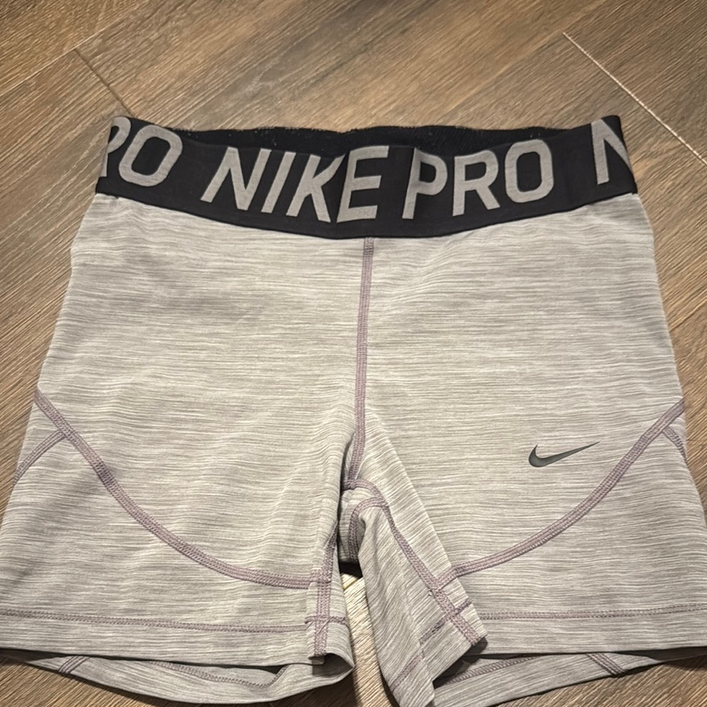Nike Gray and Black Athletic Shorts